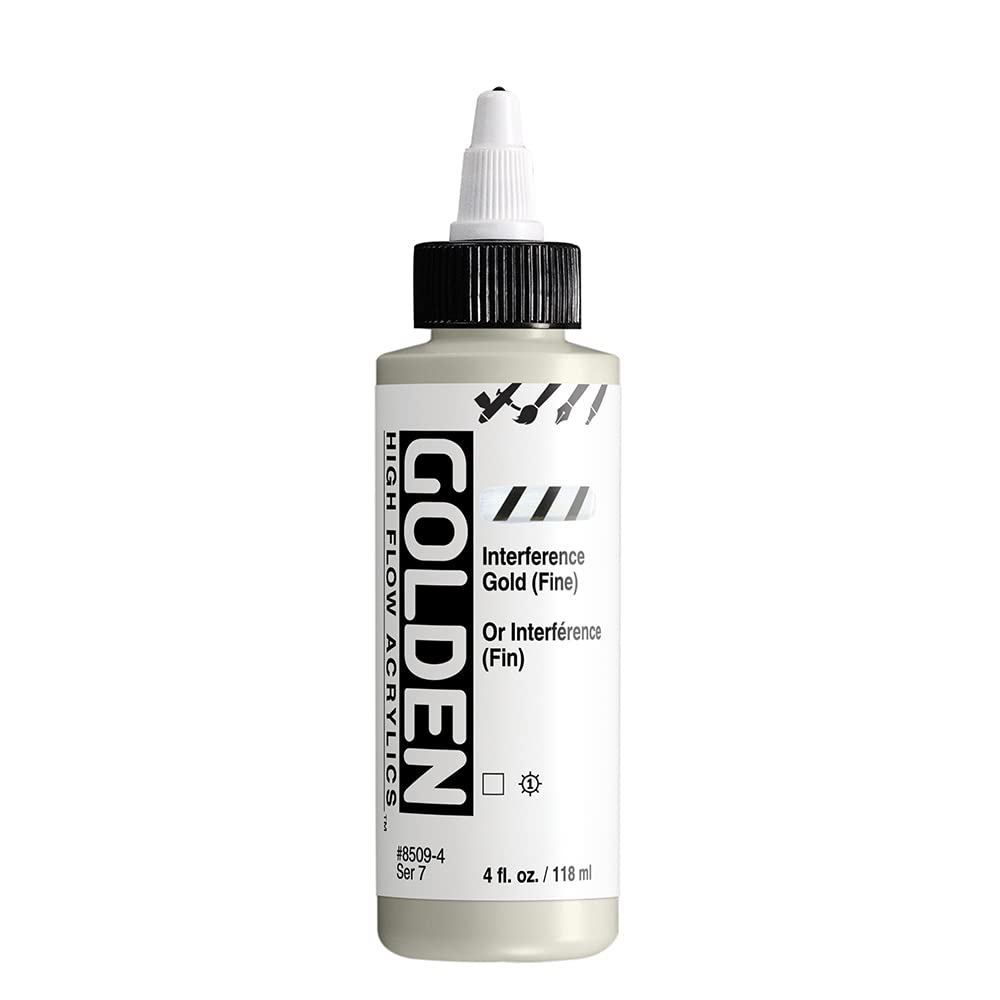 Golden : High Flow : Acrylic Paint : 118ml (4oz): Interference Gold (Fine) : S7