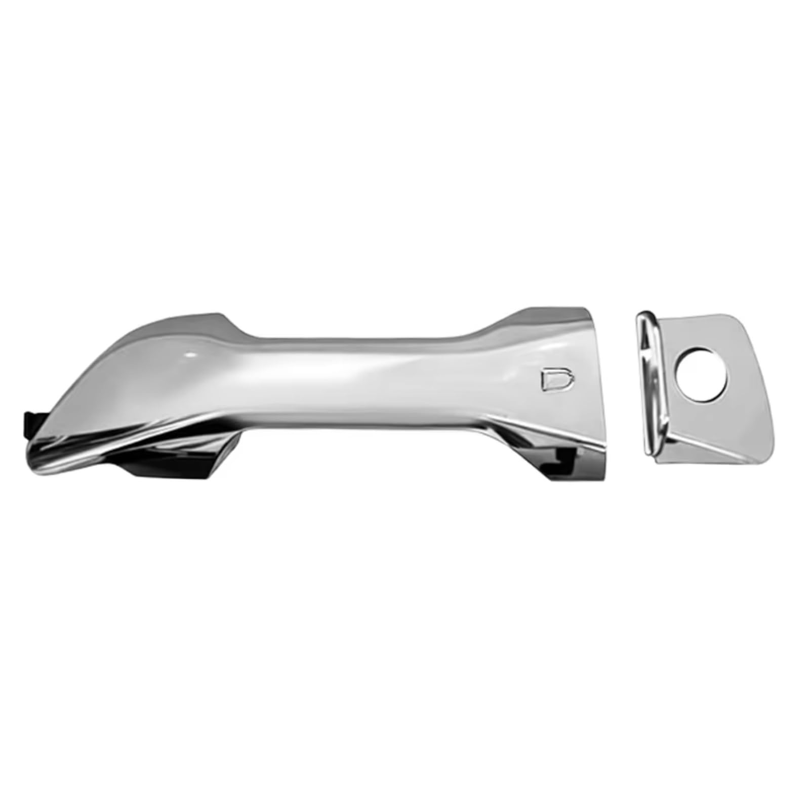 Tpsobru Front Left Car Side Door Handle For Changan For Kaicene For Hunter For F70 Chrome Color Outer Door Handle Exterior External(Front Left)