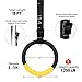 Teamaze Gymnastic Rings with 15 FT Adjustable Straps Non-Slip Gymnastics Rings Pull Up Workout Rings for Home Gym Exercise, Training (Yellow)