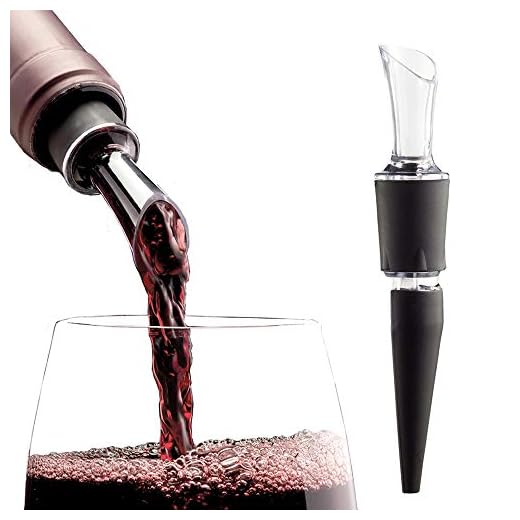 AeraWine 2-Pack Bottle-top Wine Aerator and Pourer - 100% Made in the USA
