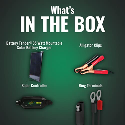 Battery Tender 35 Watt Solar Panel 12V Battery Charger with Charge Controller - IP67 Weatherproof - Mountable Smart Charger - 021-1174 by Battery Tender - Image 3