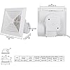 Amazon.com: TWSOUL Bathroom Exhaust Fan, 10 inch White Square Ceiling ...