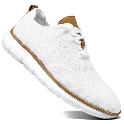 Men's Casual Fashion Sneakers Dress Oxfords Business Walking Shoes Mesh Work Comfortable Lightweight Soft Sole3