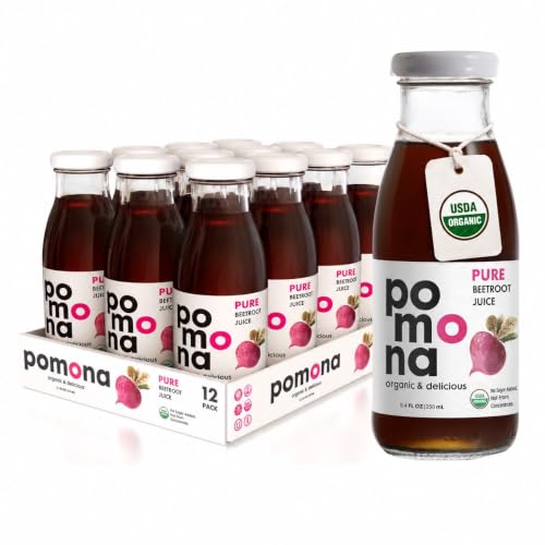 Pomona Organic Pure Beetroot Juice, No Sugar Added, 12-pack
