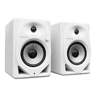 Pioneer DJ DM-50D Active 5-inch Desktop Monitor Speaker, White