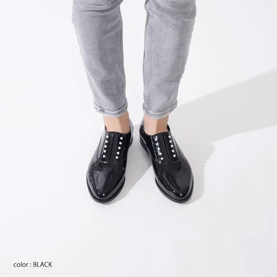 Amazon | [テンパレイト] PEIGE パールスタッズ マニッシュシューズ