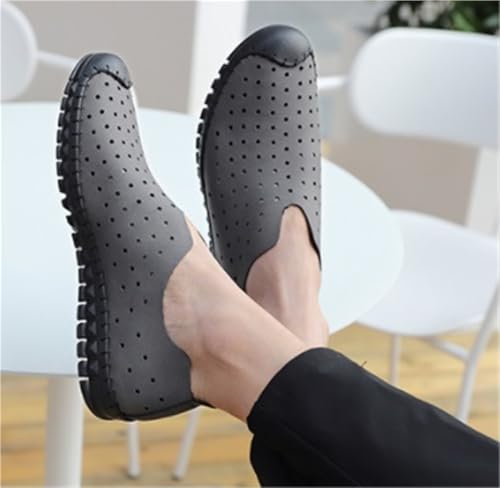 Wedding Party Slip-ons Men's Loafers Round Toe Breathable Lightweight Loafer Shoes Vegan Leather Flat Heel Slip Resistant4
