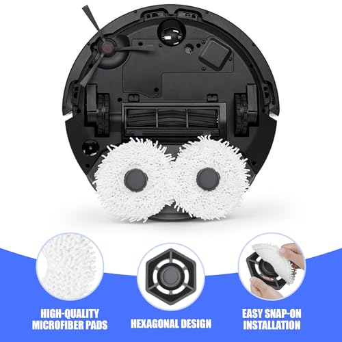 Image of Mop Pad Holder Replacement for Ecovacs Yeedi Mop Station Vacuum Cleaner, Pad Plate Accessories and Water Tank Cleaning Cloth Part (White)