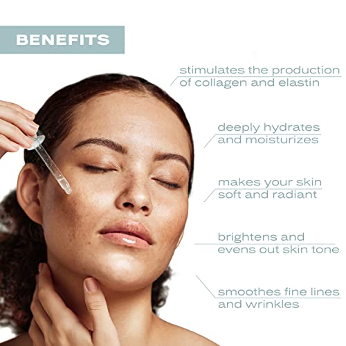 Faina Labs Hyaluronic Acid Serum For Face - Anti Wrinkle, Brightening, Nourishing And Hydrating Serum With Plant-Based Collagen And Vitamin В - 1 Oz #TOP1