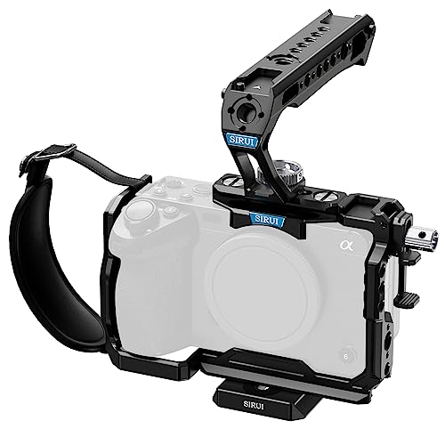 Maniglia Superiore SIRUI AM-THA Per Gabbia Fotocamera – Impugnatura In Silicone Con Slitte Fredde E Perni Di Sicurezza 3/8”