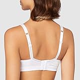 Marlon Libby Satin & Lace Detail Non-Wired Bra, White, 46D - Image 4
