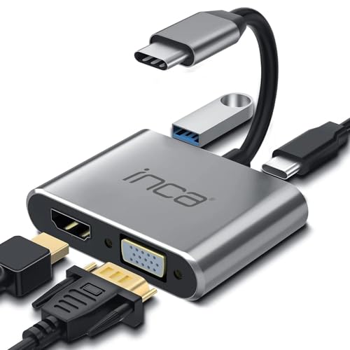 Adaptateur USB C vers HDMI VGA pour étendre votre écran de PC sans manquer de batterie