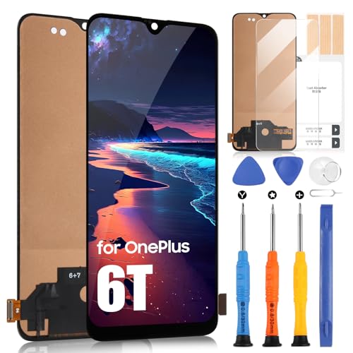 Correggere i problemi: questo schermo risolve tutti i problemi relativi al display LCD per OnePlus 6T: schermo rotto, macchie di polvere, colori errati, problemi di risposta tattile e altro ancora. Il kit di ricambio per OnePlus 6T parziale non include il cavo del pulsante del volume, il cavo del pulsante di accensione e il sensore di prossimità, il che significa che dovrai trasferirli dal vecchio schermo al nuovo.