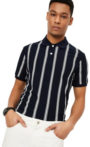 Image of Max Men Striped Polo T-Shirt
