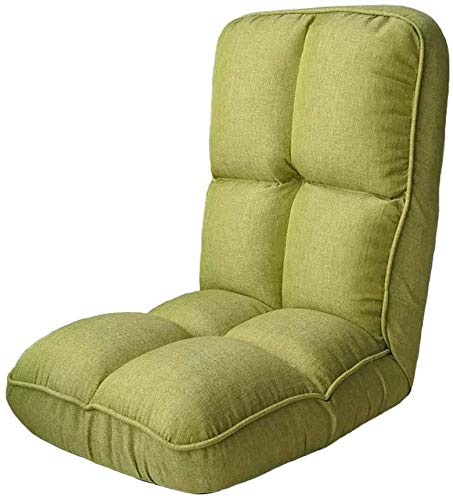 HOMRanger Adjustable Floor Chair Foldable Lazy Recliner Sofa Bed Single Dorm Back Support Game Sofa