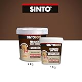 SINTOBOIS - Filler for Large Holes and Cracks - Wood Filler - Excellent Adherence - Odourless - Easy and Ready to use - Indoors & Outdoors - Will not Split - Light Wood Shade - 1 Kg - Image 5