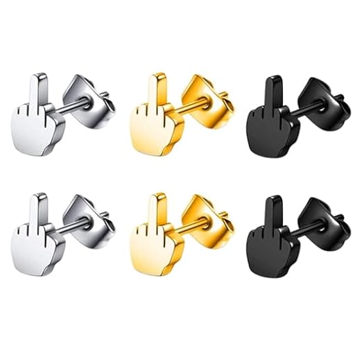 YSJCHEBS Pack De 6 Pendientes Estilo Punk, Pendientes De Moda, Pendientes Simples, Pendientes Creativos, Pendientes De Acero Inoxidable, Accesorios De Ropa, Unisex | Ya disponible en tu tienda friki favorita! En mundofriki.es! YSJCHEBS Pack De 6 Pendientes Estilo Punk, Pendientes De Moda, Pendientes Simples, Pendientes Creativos, Pendientes De Acero Inoxidable, Accesorios De Ropa, Unisex | Ya disponible en tu tienda friki favorita! En mundofriki.es!