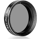 Filtro Lunar 25% Pro Slokey SkyWays de 1,25” para Oculares de Telescopio Astronómico Reducir el Brillo y Mejorar el Contraste en la Observación de la Luna y Venus