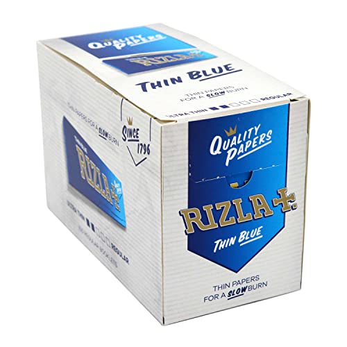 Rizla RizlaBlue - Folletos para ahumar alimentos de papel, azul, 100 folletos por paquete Cover