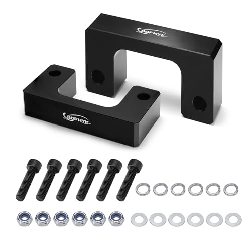 Image of BDFHYK 2 inch Front Leveling Lift Kit Compatible with 2007-2021 Silverado 1500 /Tahoe /Avalanche 1500 /Suburban 1500 | Yukon Sierra 1500 /Yukon XL 1500 Front Lift Spacers 2 Pack