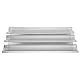 BuyWeek Baguette Backblech, 3 Rillen Edelstahl Baguette Backform Französisch Brot Backblech Pfanne Küche Backwerkzeug Silber
