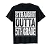 Straight Outta 5th Grade Shirt Boy Girl Fifth Grade Graduate T-Shirt