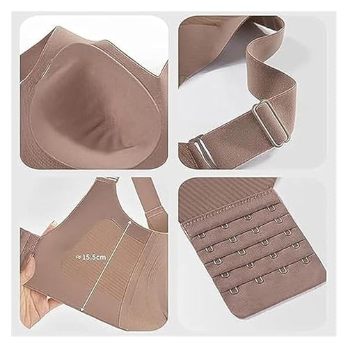 Roarrave Bra, Neattidyly Upliftjoys Bras, Women's Ribbed Push Up Adjustable Wireless Bra3