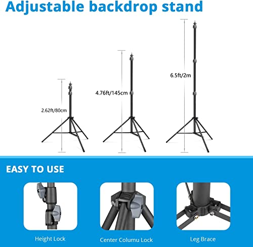 Green Screen Backdrop With Stand Kit,Yelangu 6.5X5Ft Portable Photographic Studio Photo Background For Streaming, Id Photos, Video Conferences And Interviews #TOP2
