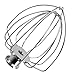 K45WW 6-Wire Whip for KitchenAid 4.5-5 Quart Tilt-Head Stand Mixers Artisan Series & Classic Series by MMOBIEL - Stainless Steel Attachment Egg Cream Stirrer - Cakes Mayonnaise Whisk - Dishwasher Safe
