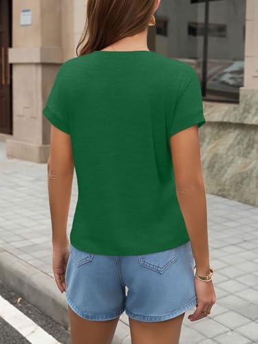 Image of UNCLECAT Womens Crop Tops Loose Fit Cap Short Sleeve Summer Tee