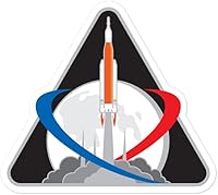 Vista 3 de Pegatinas Artemis NASA sin burbujas