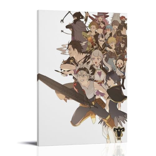 Black Clover Asta and Others, poster decorativo da parete, per soggiorno, camera da letto, decorazione moderna per camera da letto, 20 x 30 cm