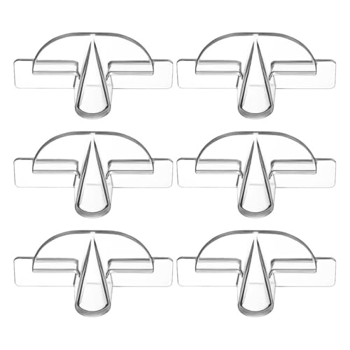 ABOOFAN Modern Wall-Mounted Sunglasses Organizer 6pcs Plastic Eyeglasses Holder for Quick Access in Home Office