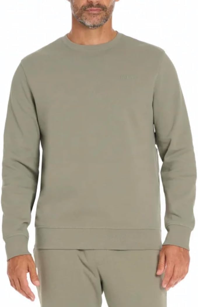 Hurley Men's Long Sleeve Crewneck Sweatshirt (US, Alpha, Medium, Regular, Regular, Green)