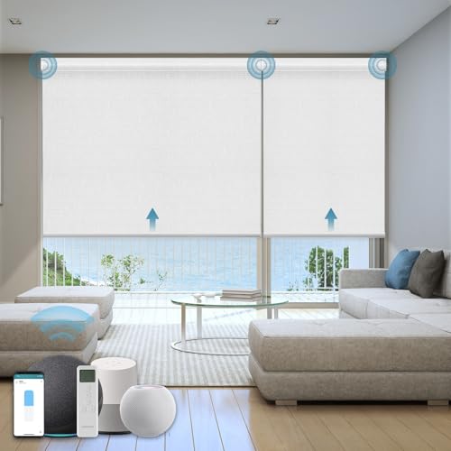 Motorized Blackout Smart Window Blinds with Remote