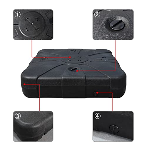 EliteShade USA 33 X 33 Offset Patio Umbrella Base Sand