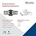 Lithonia Lighting HomeGuard 2-Light Outdoor Flood Lights, Dusk to Dawn Sensor, Adjustable Lumens, Selectable Color, Square Heads, Dark Bronze (HGX LED 2SH ALO SWW2 120 PE DDB)