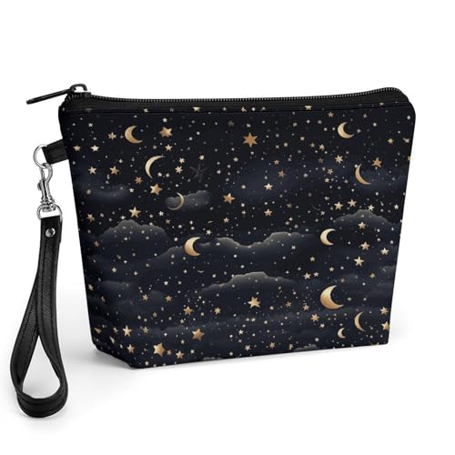 Neceser con asa Travelm para maquillaje y cuidado de la piel con diseño de estrellas
