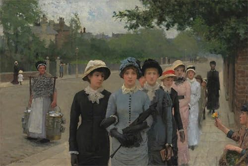 Affiche toile nature morte Sir George Clausen 60x90cm pour une décoration murale classique