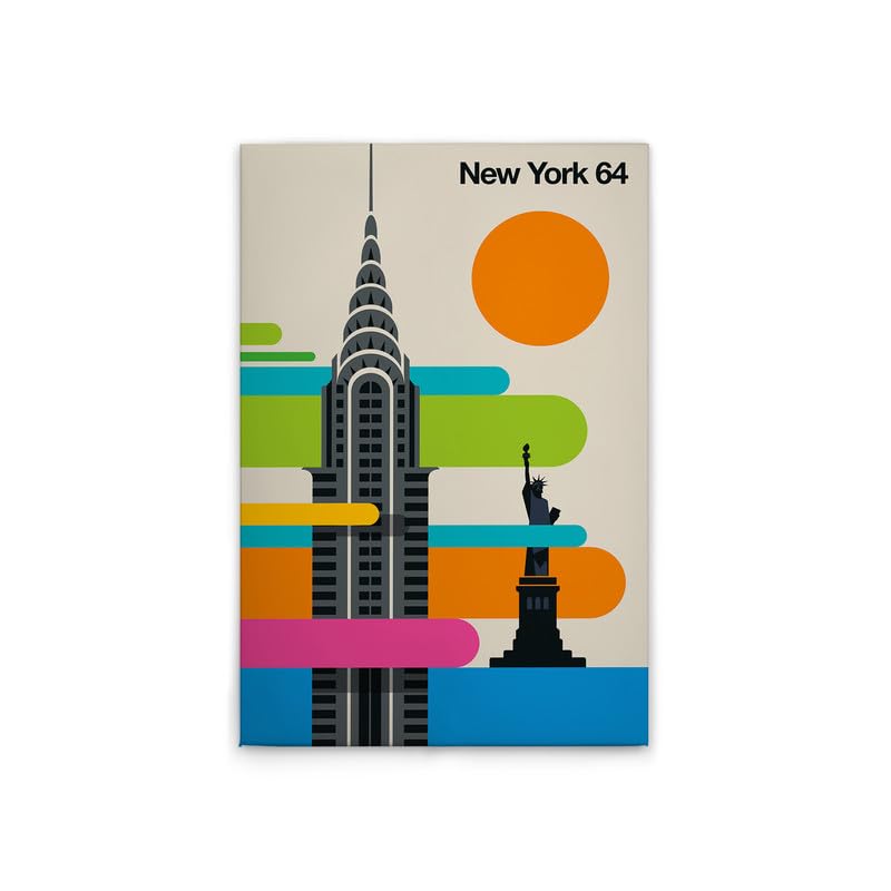 Toile New York rétro A.S. Création pour habiller un mur blanc triste avec élégance