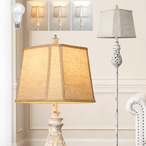 Miyttrdlx 63-inch Floor Lamp with Night Light - Farmhouse Floor