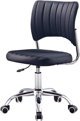 Chaise de bureau sans accoudoir pivotante 360 degrés compacte - 2