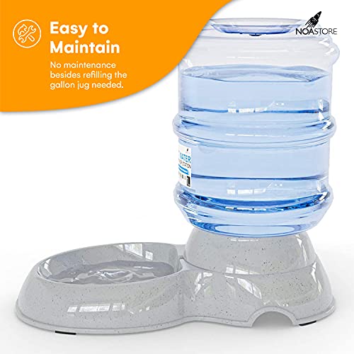 Noa Store Automatic Pet Water Dispenser | 1 and 3 Gallon Cat Water Dispenser and Cat Food Dispenser, H20, BPA-Free… - Image 5