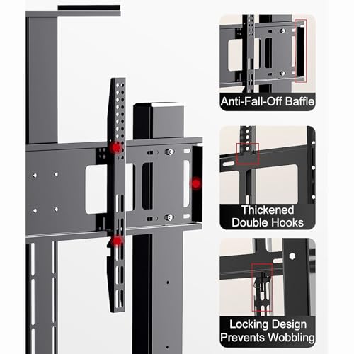 Soporte móvil para TV y monitor ajustable 32-120 pulg miniatura 3