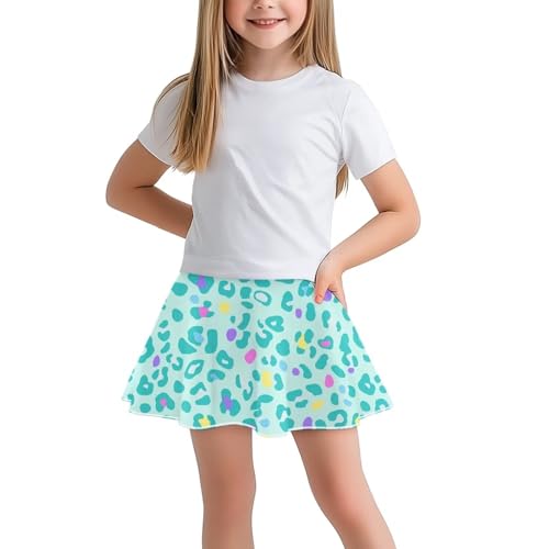 Girl's Pleated Mini Skirt Golf Tennis Skirt with Shorts Stretchy Athletic Dance Sports Skorts A Line Swing Skirt