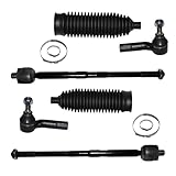 2x Spurstangenkopf 2x Axialgelenk 2x Lenkmanschette Spannbändern Vorderachse links rechts