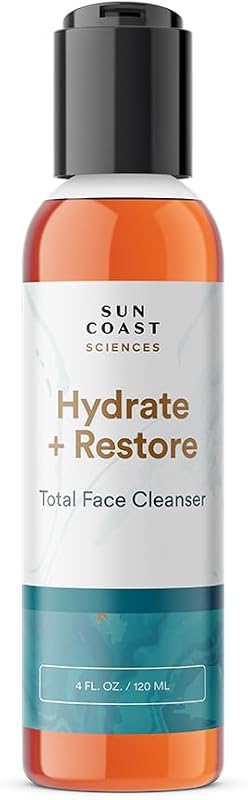 SUN COAST SCIENCES Hydrate + Restore limpador facial com niacinamida e vitamina B5, 120 mL