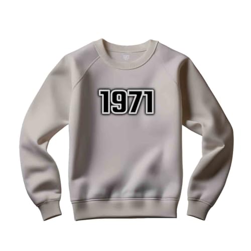 Sweatshirt 1971 unisexe gris chiné : le pull vintage confortable au quotidien