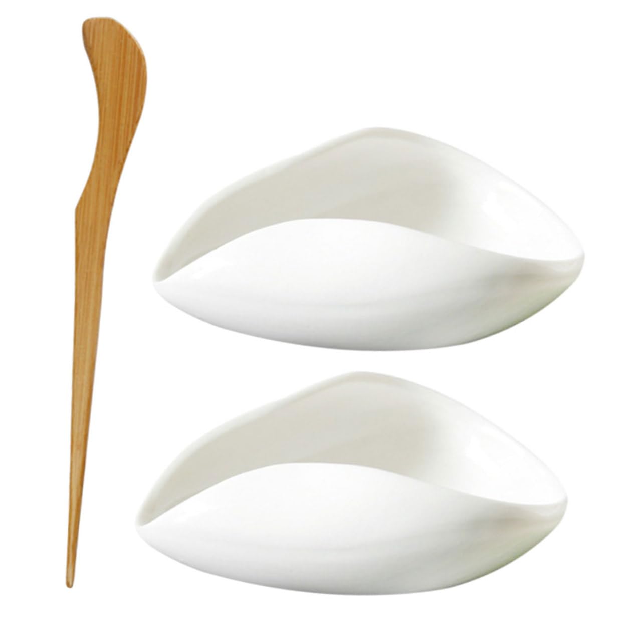 Zerodeko 1Set Tea Porcelain Tea Scoop for Tea Leaves Coffee Beans Stylish Teaware Accessories Unique Design for Tea Lovers present for Friends