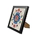 Chinflly 2 PCS Wood Embroidery Hoop Frame,7 Inch Square Embroidery Hoops Wood Display Frame for Finished Cross Stitch Hoop Frame DIY Art Craft Sewing Ornaments